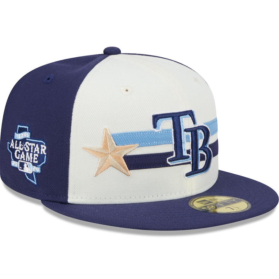Tampa Bay Rays New Era 2024 MLB All-Star Game Workout 59FIFTY Fitted Hat - Cream/Navy Tampa Bay Rays New Era 2024 MLB All-Star Game Workout 59FIFTY Fitted Hat - Cream/Navy