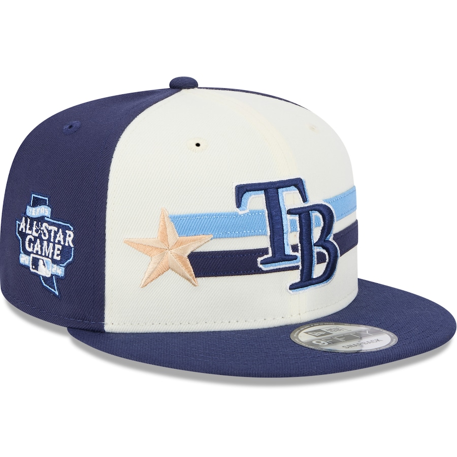 Tampa Bay Rays New Era 2024 MLB All-Star Game Workout 9FIFTY Snapback Hat - Cream/Navy Tampa Bay Rays New Era 2024 MLB All-Star Game Workout 9FIFTY Snapback Hat - Cream/Navy