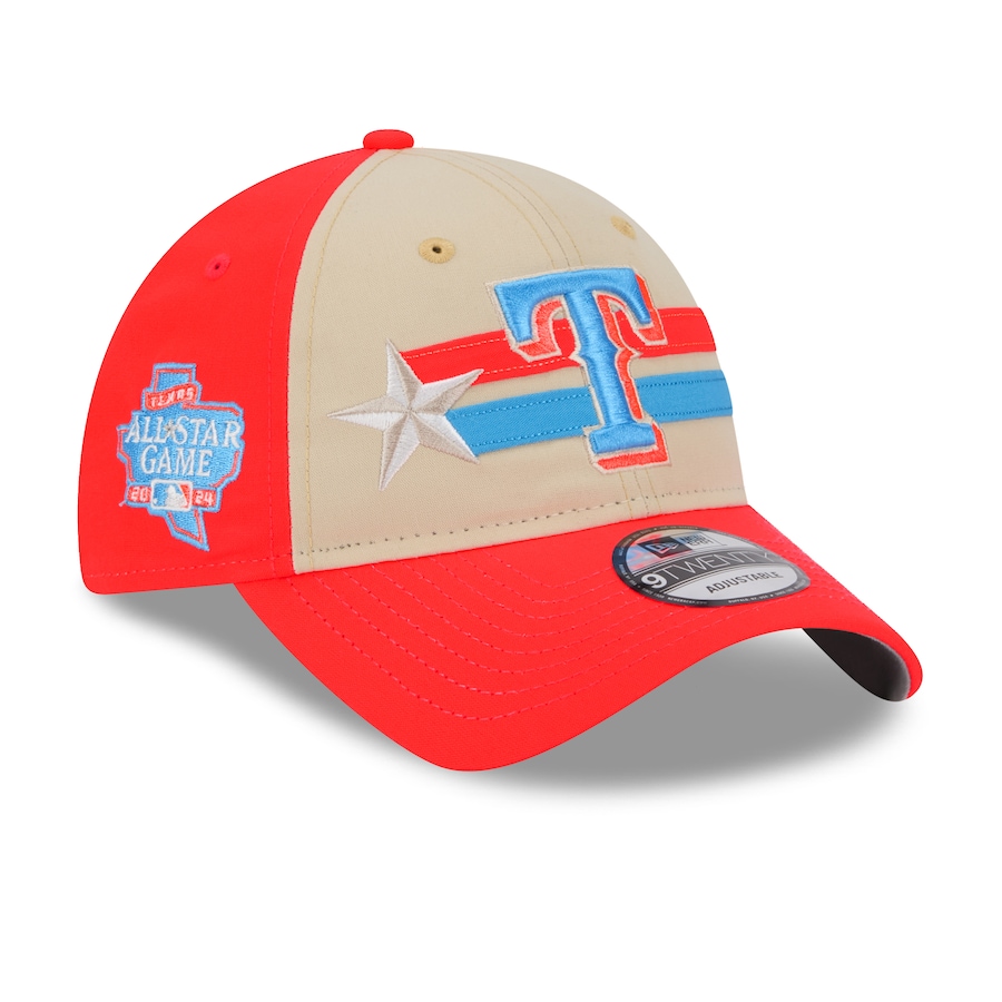 Texas Rangers New Era 2024 MLB All-Star Game 9TWENTY Adjustable Hat - Cream