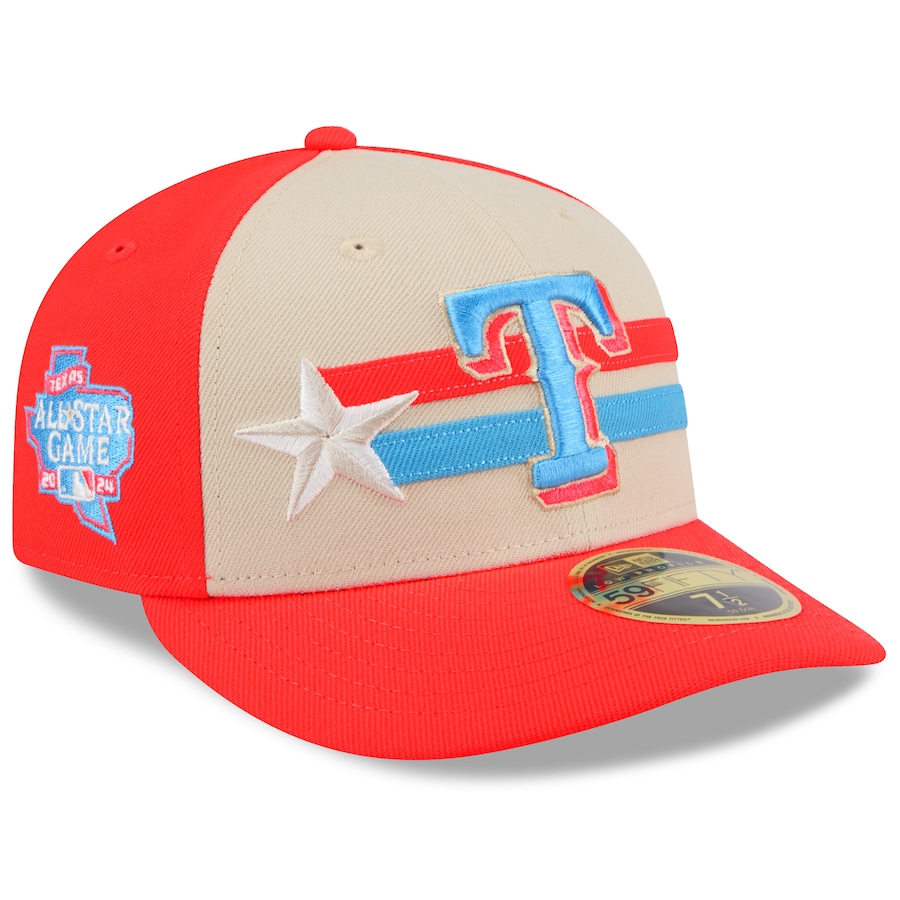 Texas Rangers New Era 2024 MLB All-Star Game Low Profile 59FIFTY Fitted Hat - Cream