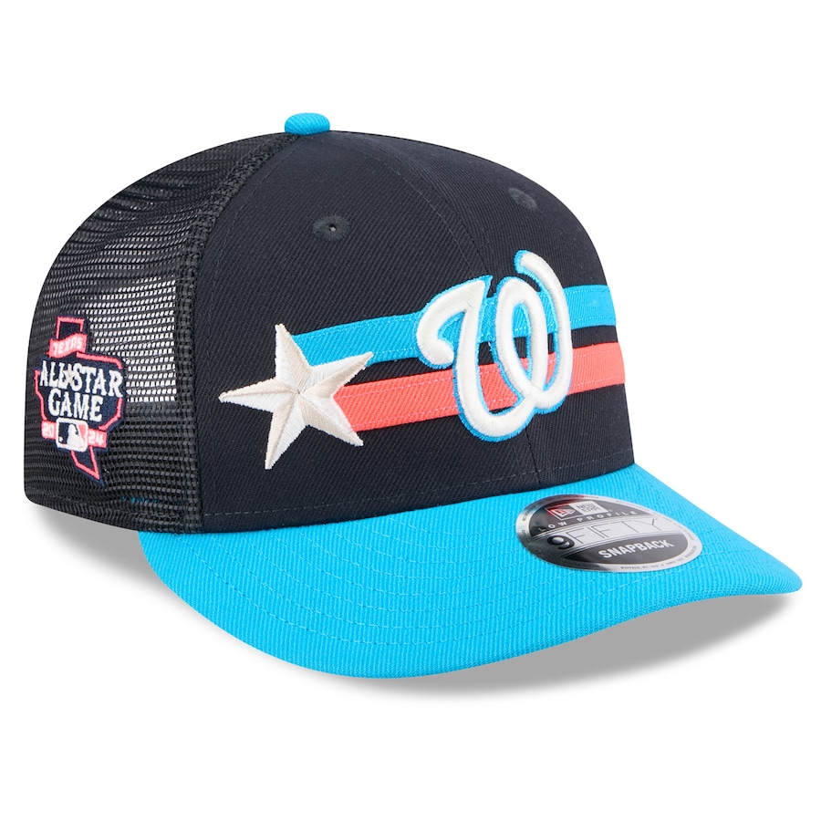 Washington Nationals New Era 2024 MLB All-Star Game Meshback Low Profile 9FIFTY Snapback Hat - Navy
