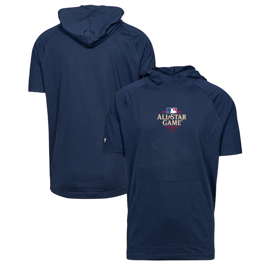 2024 MLB All-Star Game Levelwear Phase Short Sleeve Hoodie - Navy