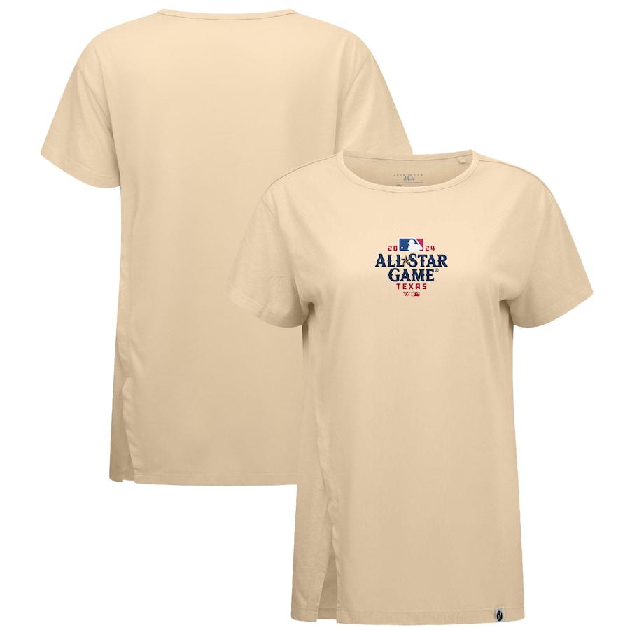 2024 MLB All-Star Game Levelwear Women's Influx T-Shirt - Khaki 2024 MLB All-Star Game Levelwear Women's Influx T-Shirt - Khaki