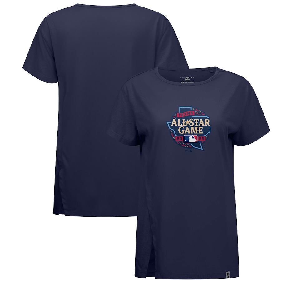 2024 MLB All-Star Game Levelwear Women's Influx T-Shirt - Navy 2024 MLB All-Star Game Levelwear Women's Influx T-Shirt - Navy