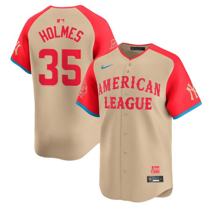 American League Nike 2024 MLB All-Star Game Limited Holmes,Clay - 35 Jersey - Cream