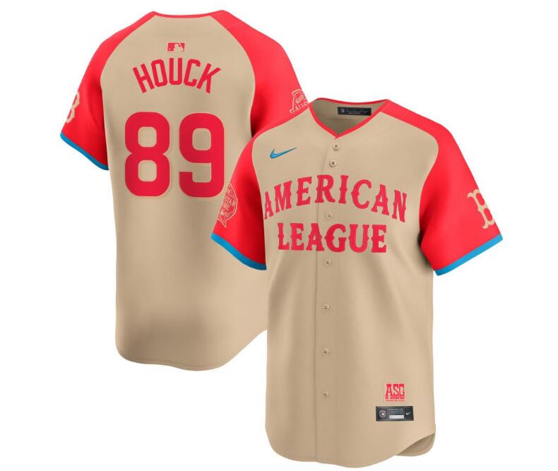 American League Nike 2024 MLB All-Star Game Limited Houck,Tanner - 89 Jersey - Cream