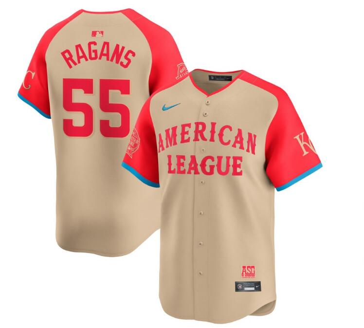 American League Nike 2024 MLB All-Star Game Limited Ragans,Cole - 55 Jersey - Cream