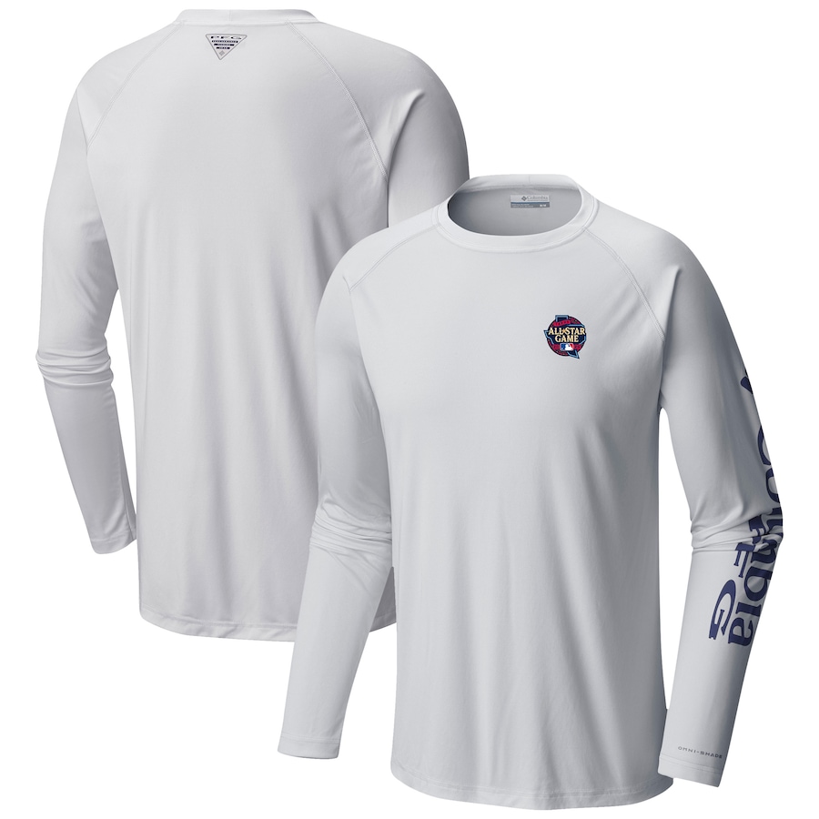 Columbia 2024 MLB All-Star Game Omni-Wick Terminal Tackle Long Sleeve Shirt - White