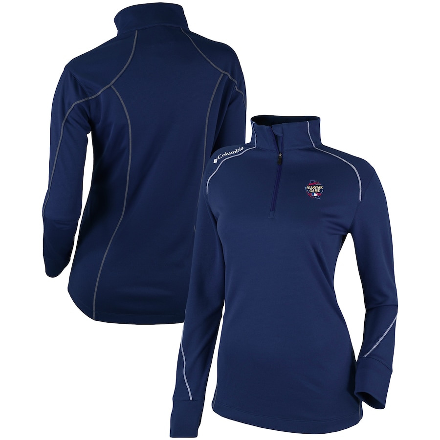 Columbia Women's 2024 MLB All-Star Game Omni-Wick Shotgun 2.0 Quarter-Zip Pullover Top - Navy