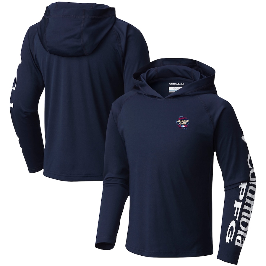 Columbia Youth 2024 MLB All-Star Game Omni-Wick Terminal Tackle Pullover Hoodie - Navy