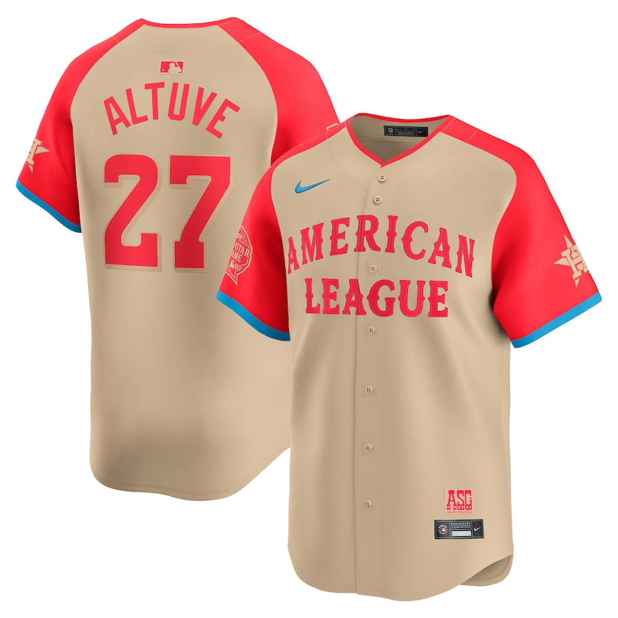 Jose Altuve American League Nike 2024 MLB All-Star Game Limited Player Jersey - Cream Jose Altuve American League Nike 2024 MLB All-Star Game Limited Player Jersey - Cream