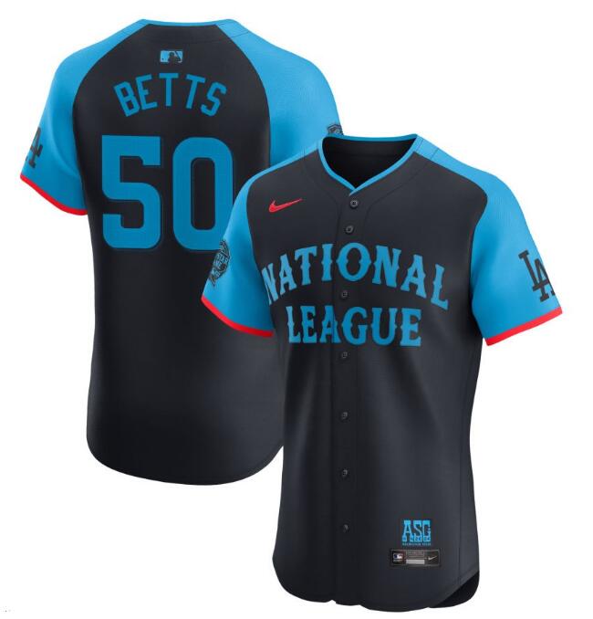 National League Nike 2024 MLB All Star Game Betts,Mookie 50 Jersey Navy
