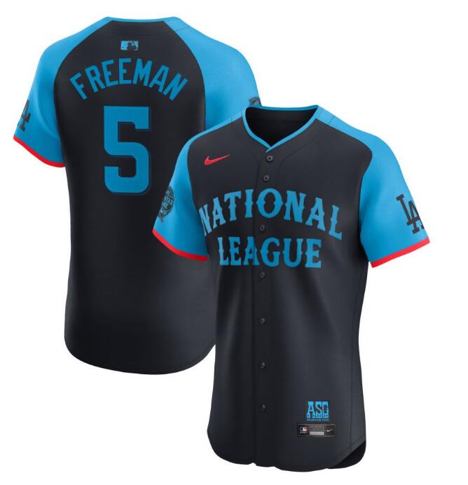 National League Nike 2024 MLB All Star Game Freeman,Freddie 5 Jersey Navy
