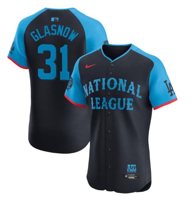 National League Nike 2024 MLB All Star Game Glasnow,Tyler 31 Jersey Navy