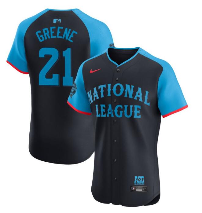 National League Nike 2024 MLB All Star Game Greene,Hunter 21 Jersey Navy