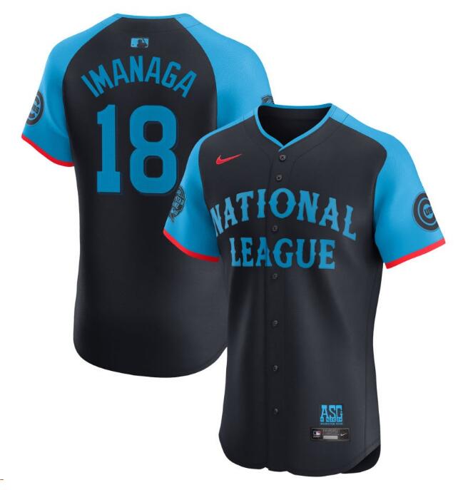 National League Nike 2024 MLB All Star Game Imanaga,Shota 18 Jersey Navy