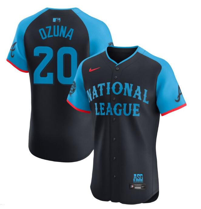 National League Nike 2024 MLB All Star Game Ozuna,Marcell 20 Jersey Navy