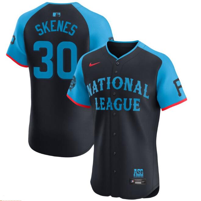National League Nike 2024 MLB All Star Game Skenes,Paul 30 Jersey Navy