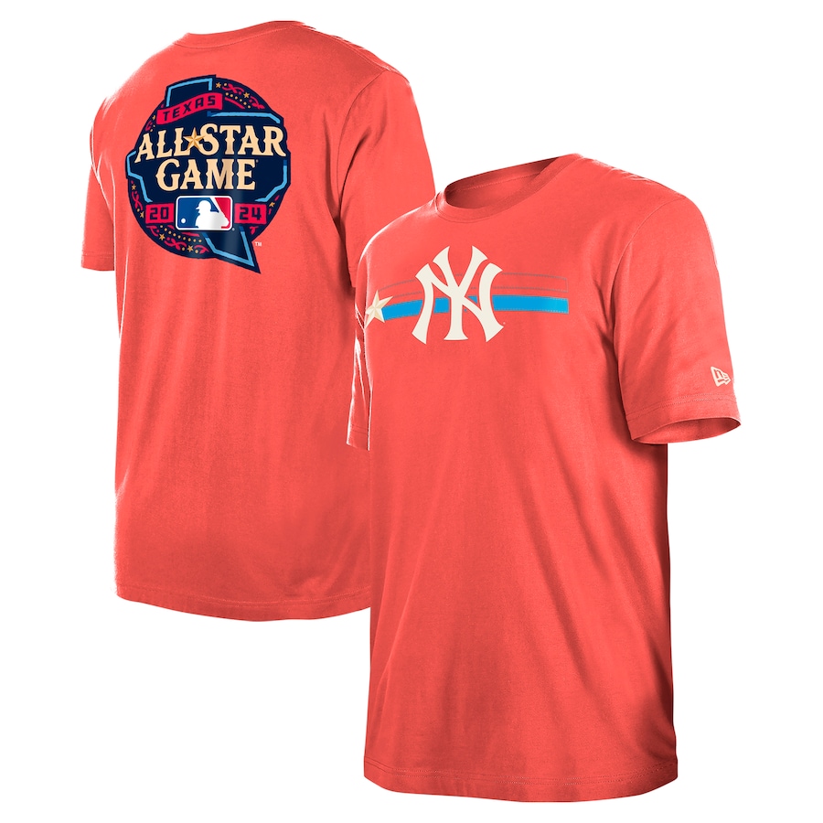 New York Yankees New Era 2024 MLB All-Star Game Hat Hookup T-Shirt - Red New York Yankees New Era 2024 MLB All-Star Game Hat Hookup T-Shirt - Red