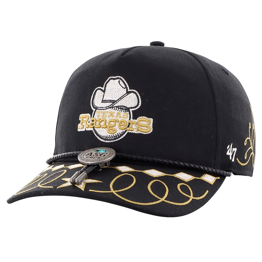 Texas Rangers '47 2024 MLB All-Star Game Amarillo Bolo Hitch Snapback Hat - Black