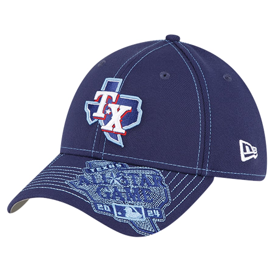 Texas Rangers New Era 2024 MLB All-Star Game State 39THIRTY Flex Hat - Navy