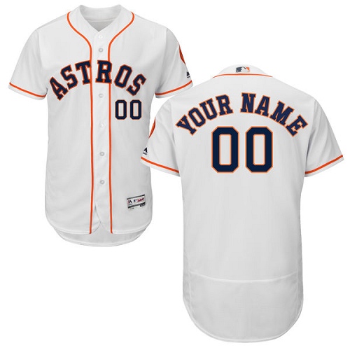 Custom Houston Astros White Flexbase Authentic Collection Jersey Custom Houston Astros White Flexbase Authentic Collection Jersey