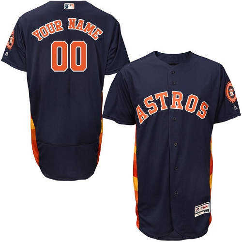 Custom Houston Astros Navy Blue Flexbase Authentic Collection Jersey Custom Houston Astros Navy Blue Flexbase Authentic Collection Jersey