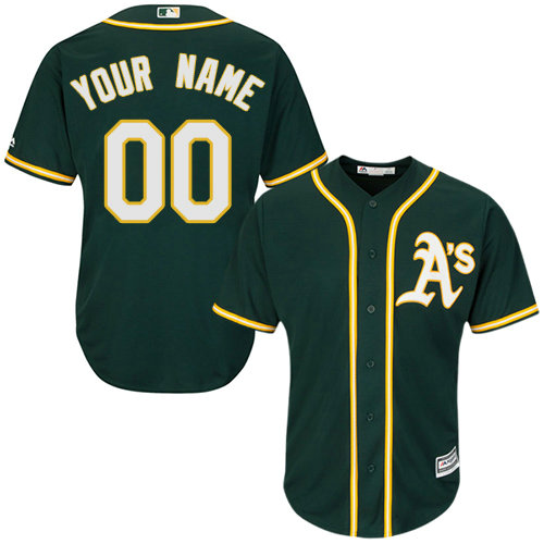 Youth Custom Oakland Athletics Authentic Green Alternate 1 Cool Base Jersey Youth Custom Oakland Athletics Authentic Green Alternate 1 Cool Base Jersey