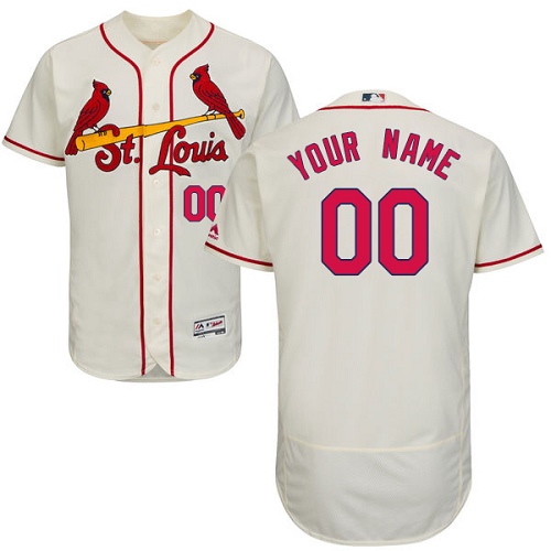 Custom St. Louis Cardinals Cream Flexbase Authentic Collection Jersey Custom St. Louis Cardinals Cream Flexbase Authentic Collection Jersey