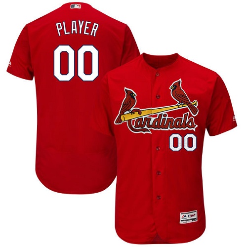 Custom St. Louis Cardinals Red Flexbase Authentic Collection Jersey Custom St. Louis Cardinals Red Flexbase Authentic Collection Jersey