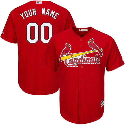 Custom St. Louis Cardinals Authentic Red Alternate Cool Base Jersey Custom St. Louis Cardinals Authentic Red Alternate Cool Base Jersey