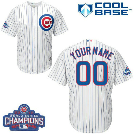 Youth Custom Chicago Cubs Authentic White Home 2016 World Series Champions Cool Base Jersey Youth Custom Chicago Cubs Authentic White Home 2016 World Series Champions Cool Base Jersey