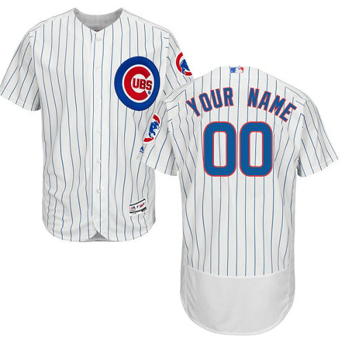 Custom Chicago Cubs White Flexbase Authentic Collection Jersey Custom Chicago Cubs White Flexbase Authentic Collection Jersey