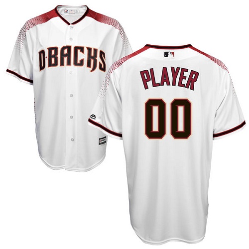 Custom Arizona Diamondbacks Authentic White Home Cool Base Jersey