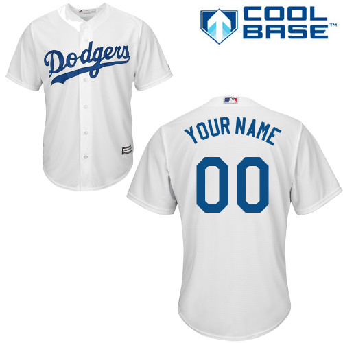 Youth Custom Los Angeles Dodgers Replica White Home Cool Base Jersey Youth Custom Los Angeles Dodgers Replica White Home Cool Base Jersey