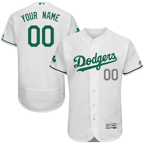 Custom Los Angeles Dodgers White Celtic Flexbase Authentic Collection Jersey Custom Los Angeles Dodgers White Celtic Flexbase Authentic Collection Jersey