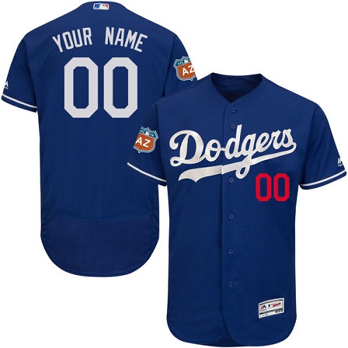 Custom Los Angeles Dodgers Authentic Royal Blue Alternate Cool Base Jersey Custom Los Angeles Dodgers Authentic Royal Blue Alternate Cool Base Jersey