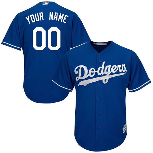 Custom Los Angeles Dodgers Replica Royal Blue Alternate Cool Base Jersey Custom Los Angeles Dodgers Replica Royal Blue Alternate Cool Base Jersey