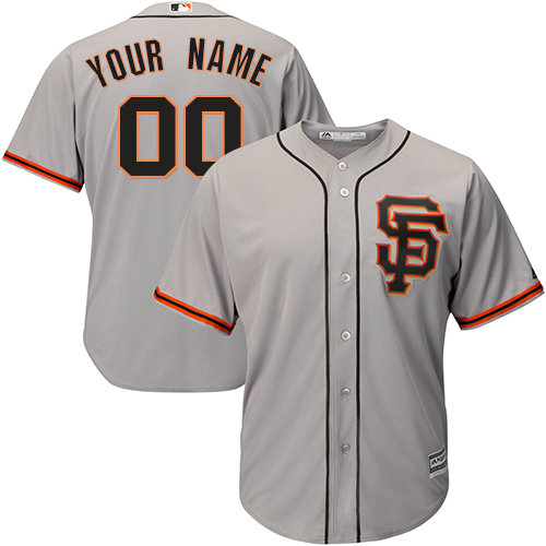 Custom San Francisco Giants Replica Grey Road 2 Cool Base Jersey Custom San Francisco Giants Replica Grey Road 2 Cool Base Jersey