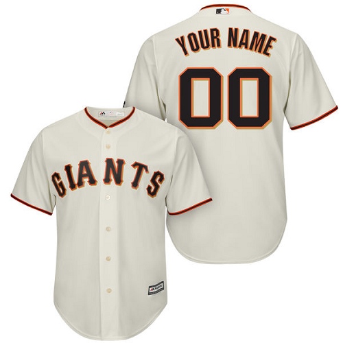 Youth Custom San Francisco Giants Replica Cream Home Cool Base Jersey Youth Custom San Francisco Giants Replica Cream Home Cool Base Jersey