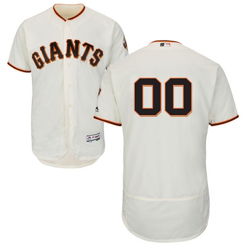 Custom San Francisco Giants Cream Flexbase Authentic Collection Jersey