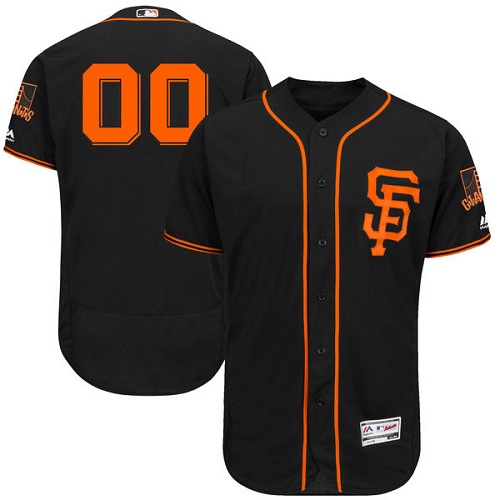 Custom San Francisco Giants Authentic Black Alternate Cool Base Jersey Custom San Francisco Giants Authentic Black Alternate Cool Base Jersey