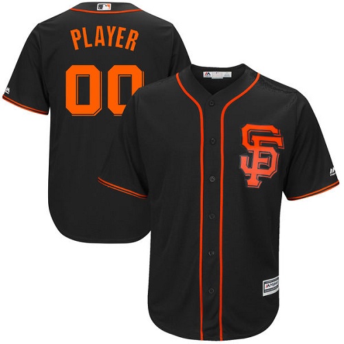 Youth Custom San Francisco Giants Replica Black Alternate Cool Base Jersey Youth Custom San Francisco Giants Replica Black Alternate Cool Base Jersey