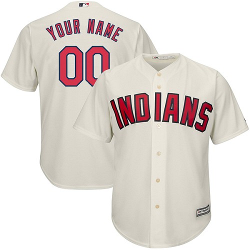 Youth Custom Cleveland Indians Replica Cream Alternate 2 Cool Base Jersey Youth Custom Cleveland Indians Replica Cream Alternate 2 Cool Base Jersey