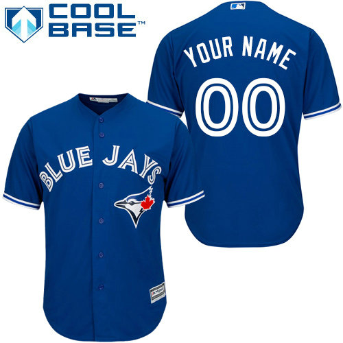 Custom Toronto Blue Jays Authentic Blue Alternate Jersey Custom Toronto Blue Jays Authentic Blue Alternate Jersey