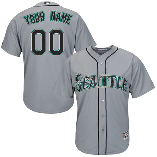 Youth Custom Seattle Mariners Authentic Grey Road Cool Base Jersey Youth Custom Seattle Mariners Authentic Grey Road Cool Base Jersey