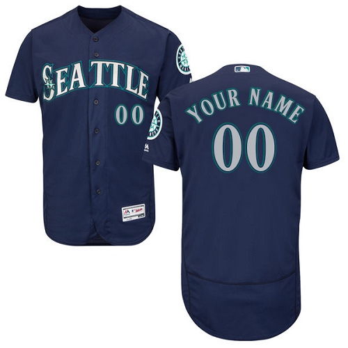 Custom Seattle Mariners Navy Blue Flexbase Authentic Collection Jersey Custom Seattle Mariners Navy Blue Flexbase Authentic Collection Jersey