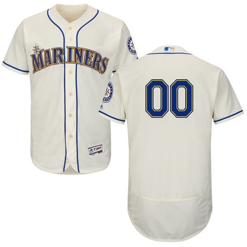 Custom Seattle Mariners Cream Flexbase Authentic Collection Jersey Custom Seattle Mariners Cream Flexbase Authentic Collection Jersey