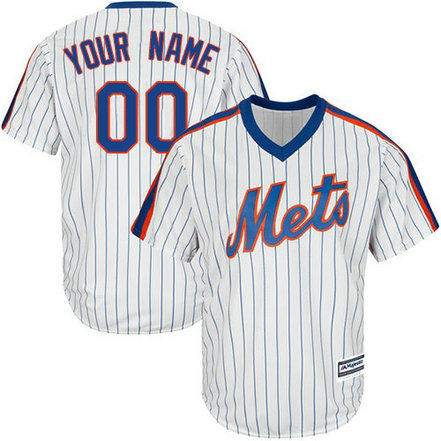 Youth Custom New York Mets Authentic White Alternate Cool Base Jersey Youth Custom New York Mets Authentic White Alternate Cool Base Jersey