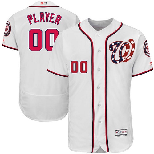 Custom Washington Nationals Authentic White Home Cool Base Jersey Custom Washington Nationals Authentic White Home Cool Base Jersey
